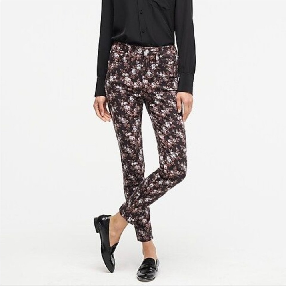 J. Crew NWOT Point Sur Hightower Straight Jean in floral print 28